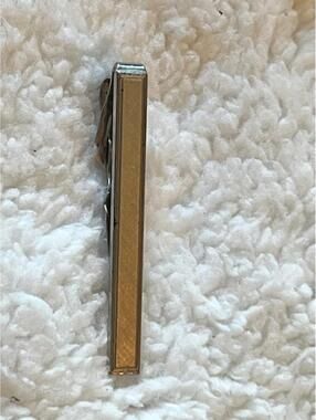 Swank Gold and Silver Tone Tie Clip